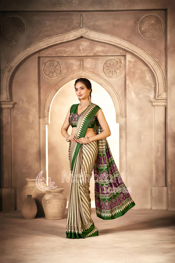 Ajrakh Saree