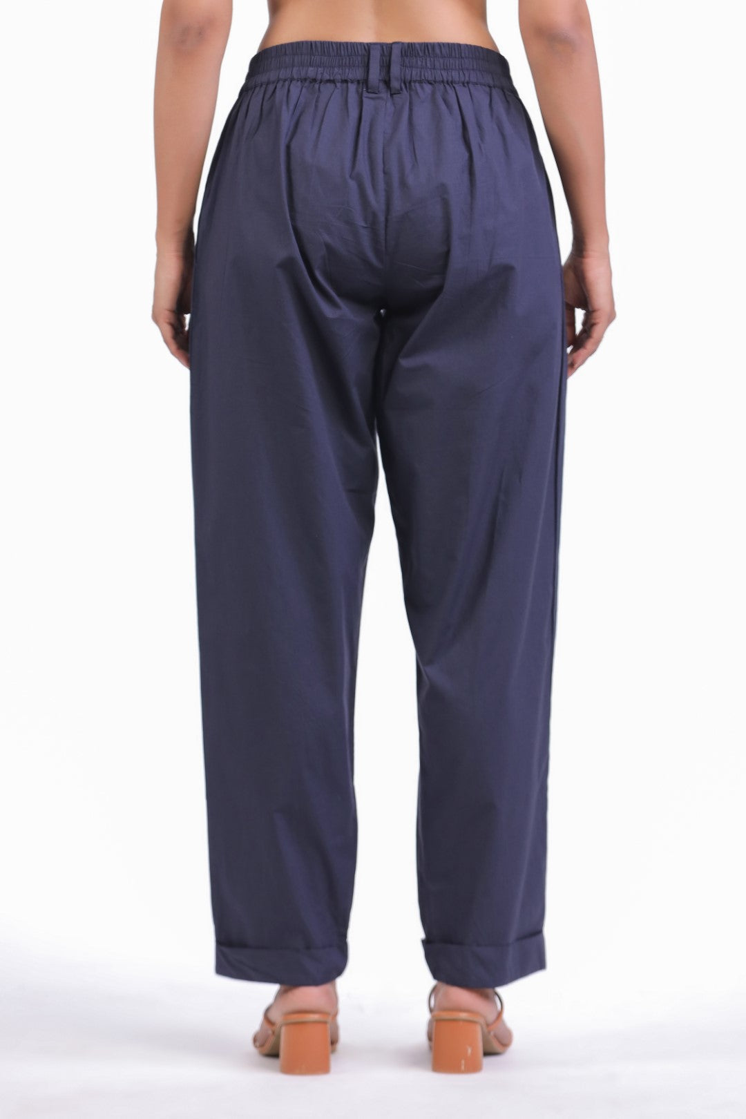 Women’s Navy Cotton Trouser