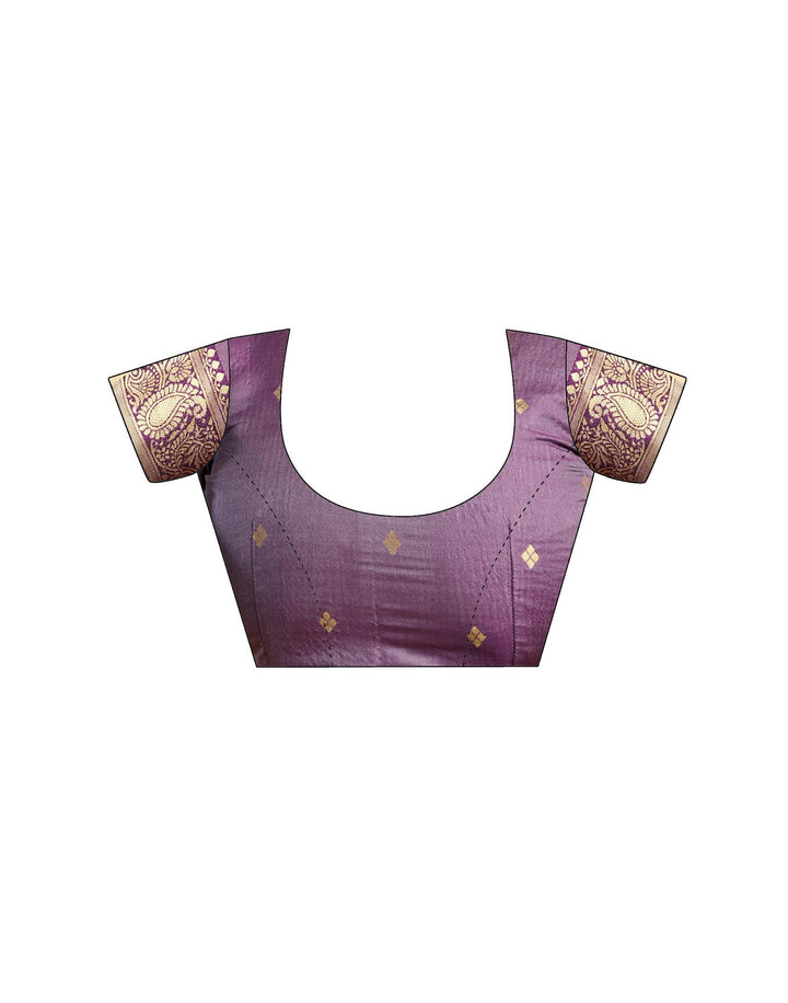 Cream Silk Woven Saree