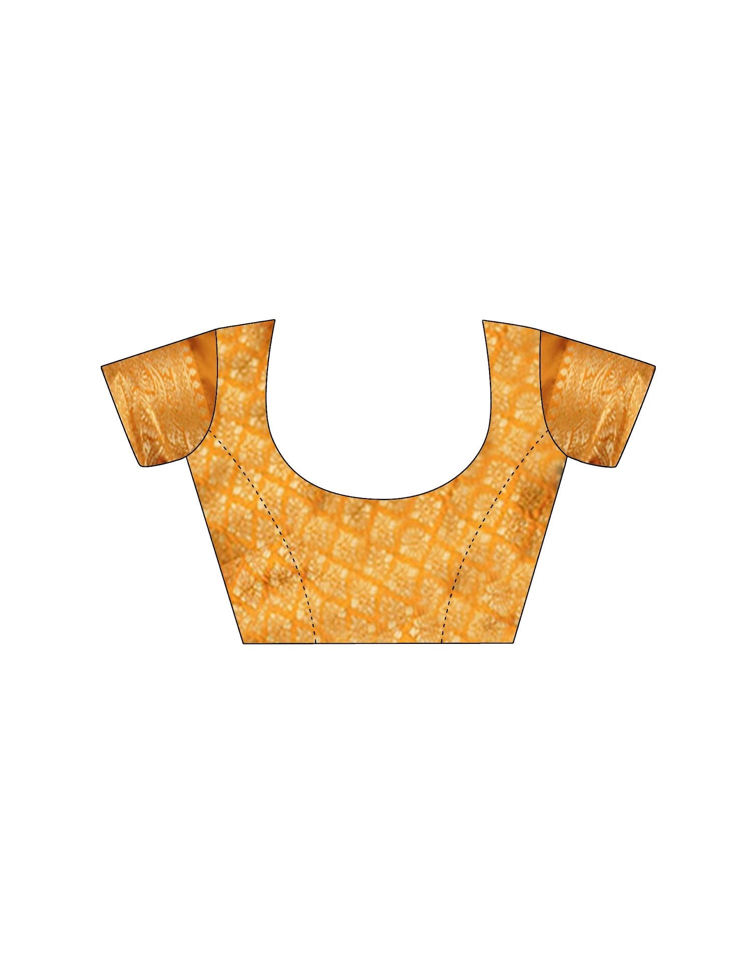 Yellow Silk Woven Saree
