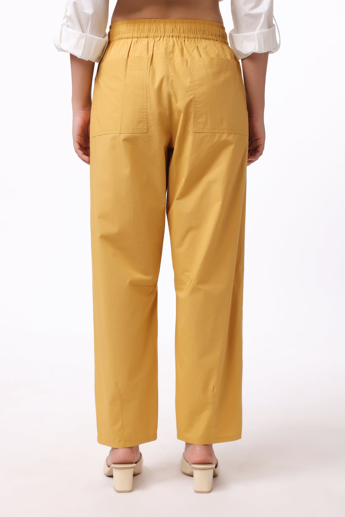 Women’s Yellow Cotton Trouser