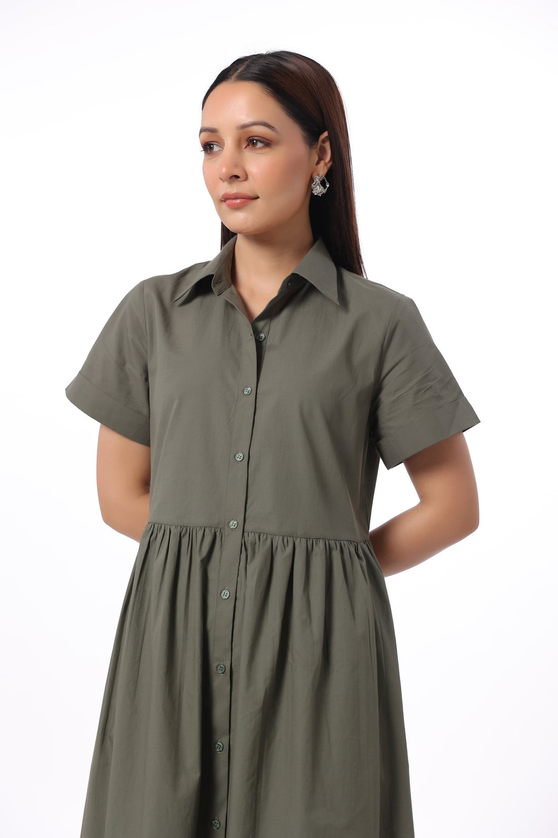 Women’s Green Cotton Dress
