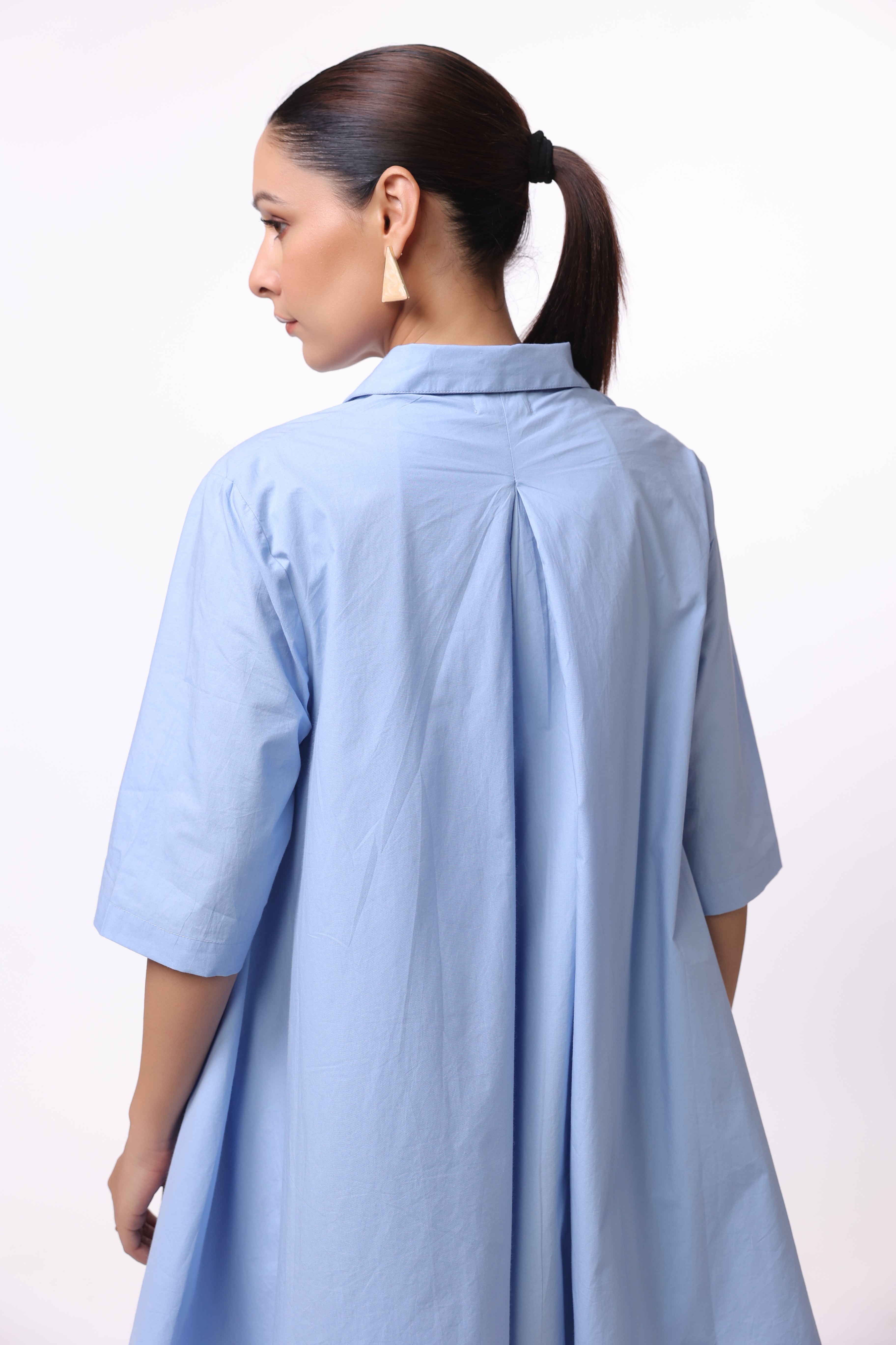 Women’s Blue Cotton Dress