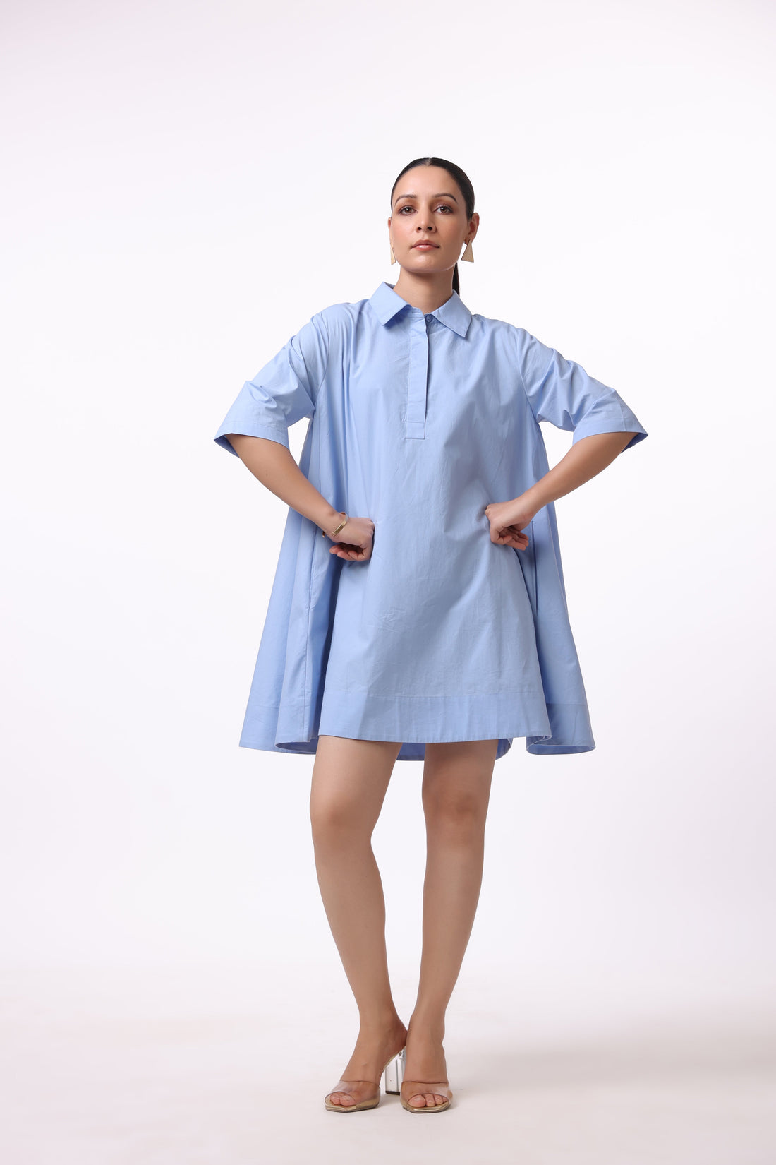Women’s Blue Cotton Dress