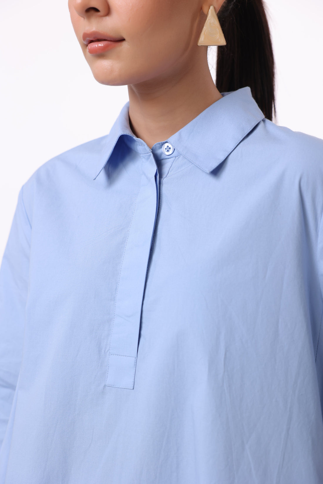 Women’s Blue Cotton Dress