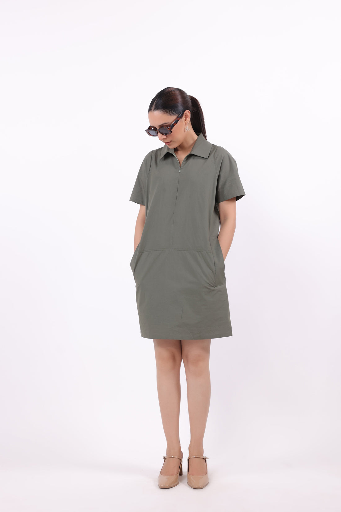 Women’s Green Cotton Dress