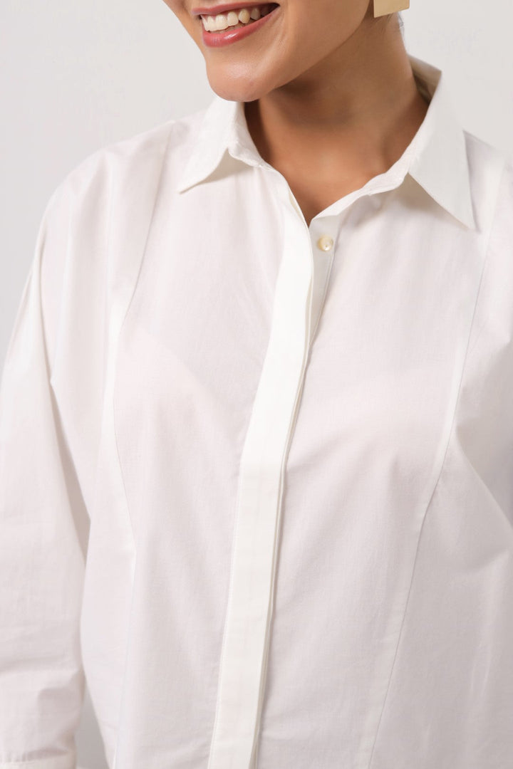 Women's white cotton tops